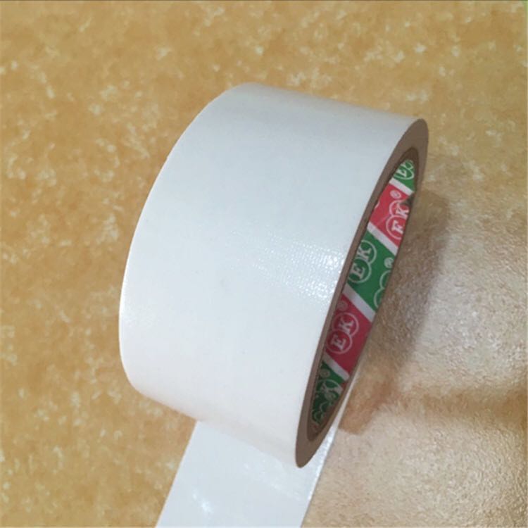 白色布基胶带加粘地毯胶带布胶带易撕封箱布胶带48mm宽40米长全新