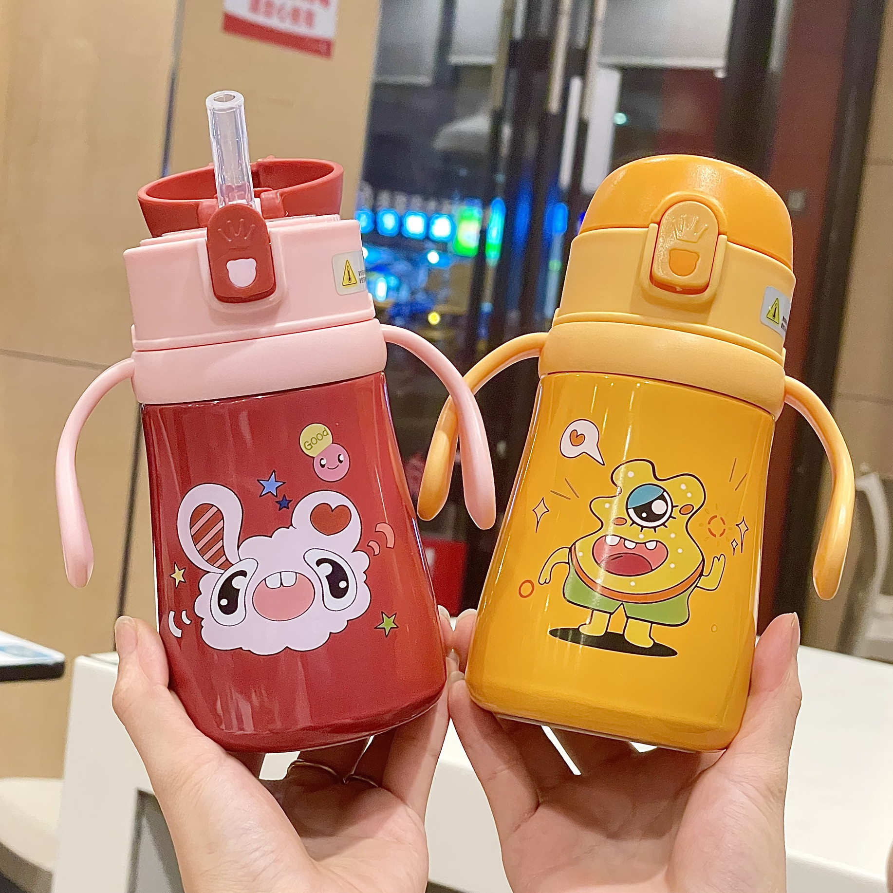 316儿童保温杯带手柄婴幼儿小保冷/保温杯