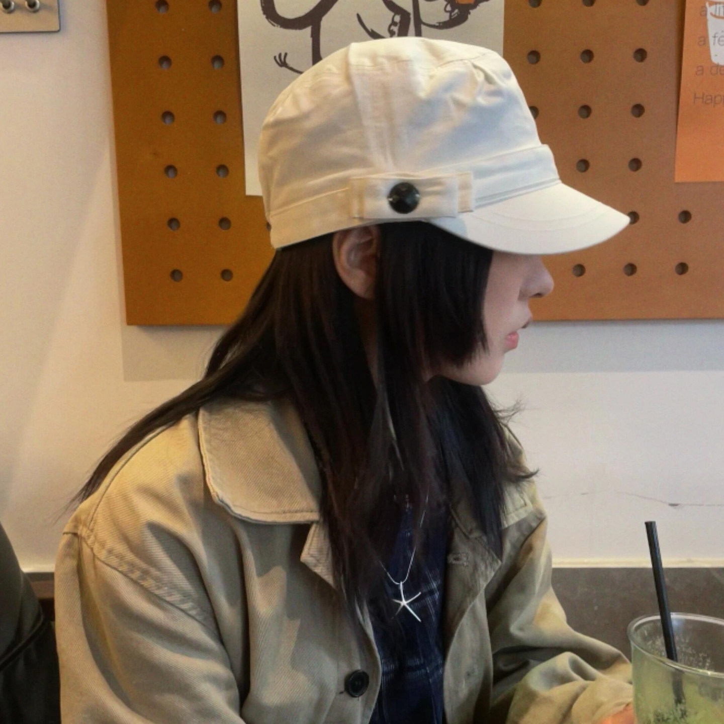 韩系复古鸭舌帽古早感显脸小帽子