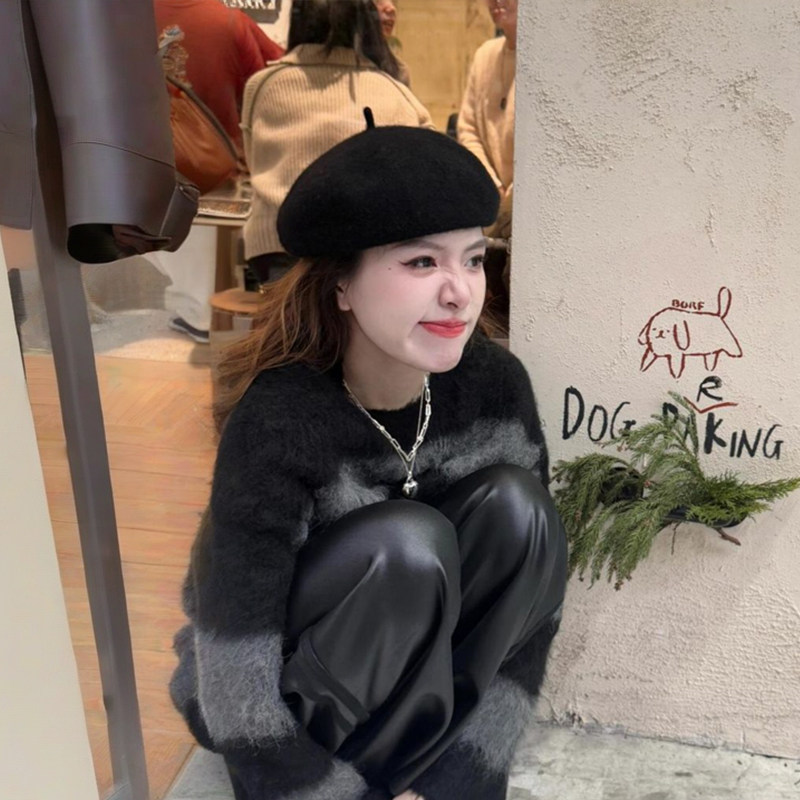 纯羊毛贝雷帽秋冬季韩版日系画家帽2025新款帽子复古显脸小英伦风,服饰配件/皮带/帽子/围巾,帽子,淘宝优惠券,粉丝福利购,淘宝优惠卷