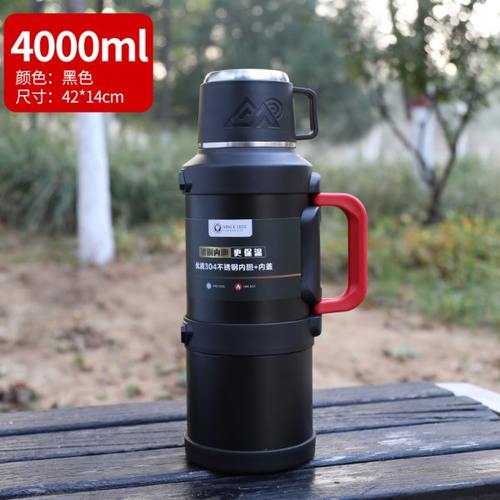 户外316不锈钢大容量保温壶大号水壶便携车载热水瓶5000ml保温杯