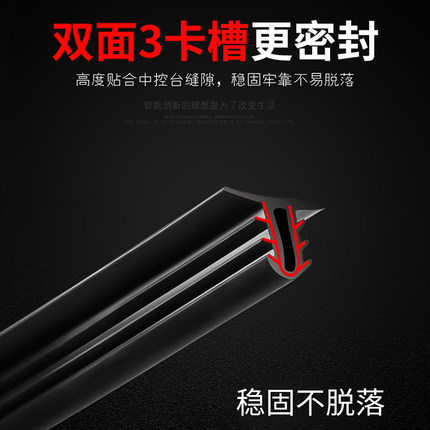 19-22款奥迪新A6L中控台隔音条A3A4Q5LQ7专用仪表台缝隙密封胶条