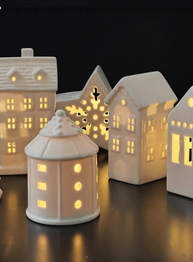 创意灯光2023新款圣诞节桌面装饰小摆件餐桌摄影道具布景圣诞礼物