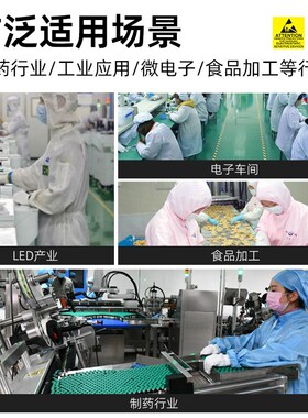 紫色无尘服分体连帽防尘服套装男女电子净化车间防静电洁净工作服