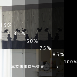 大学生宿舍床帘遮光帘子上铺专用女寝室下铺床围挡布加厚窗帘床幔