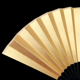 10寸书法创作双面满版 全金扇子可定制题字 泥金宣纸空白折扇7