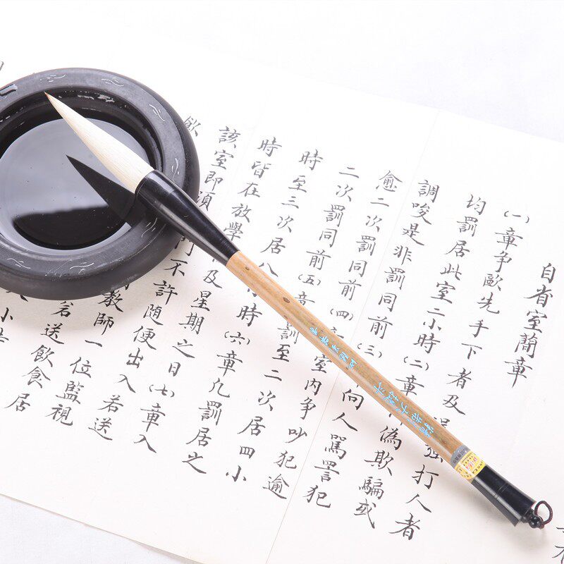 汝阳刘毛笔狼羊兼毫书法成人国画创作专业大楷对联精制大提斗单支