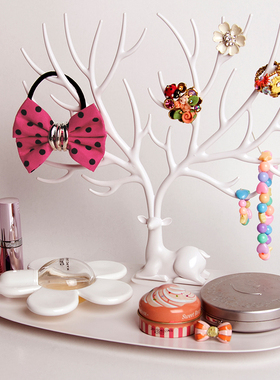 创意北欧鹿角首饰展示架桌面摆件戒指项链饰品耳环收纳架子装饰品