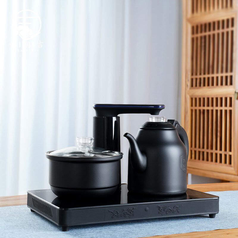 怀润吉全自动上水电热水壶家用烧茶消毒一体不锈钢茶具套装电磁炉