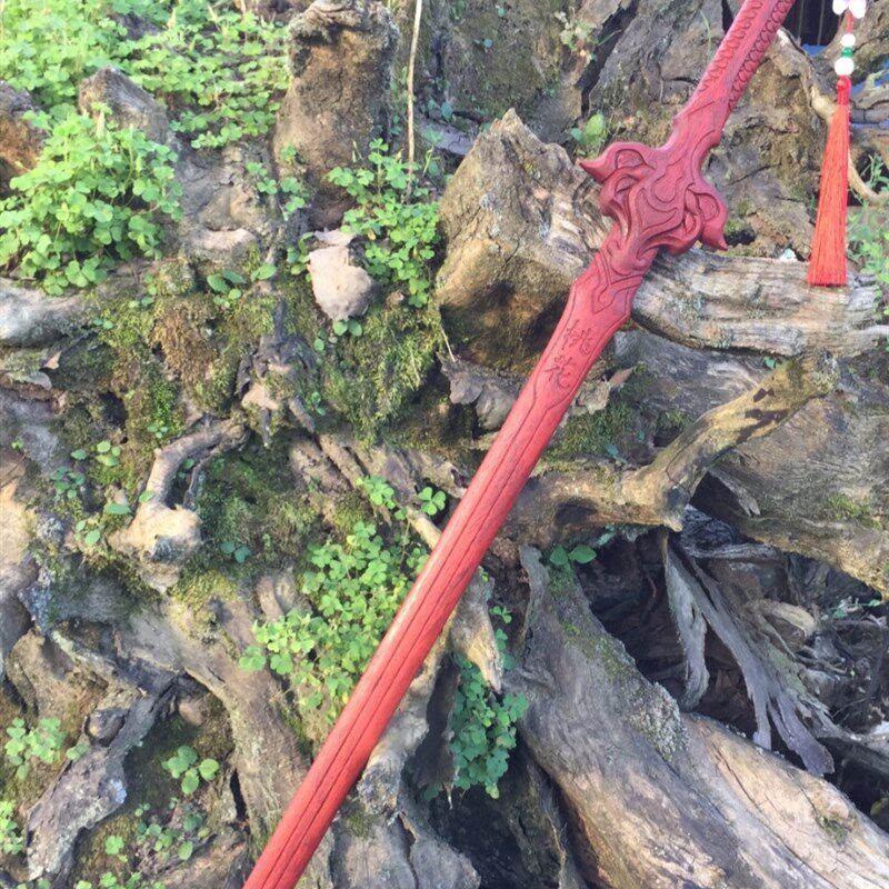 木剑兵器少年歌行赵玉真桃花剑桃木木质刀剑手办男孩女孩玩具