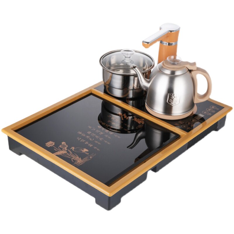 嵌入式内嵌全自动茶盘茶具套装镶嵌家用小号特诺星迷你茶桌台康图