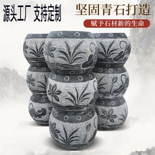 柱墩石青石柱顶石柱础石底座柱脚石空心仿古包柱石实心垫基石墩子
