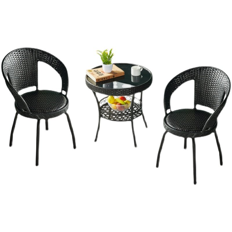 阳台小桌椅转椅可旋转藤椅三件套茶桌椅组合家用客厅电脑椅庭院凳,住宅家具,桌椅套件,淘宝优惠券,粉丝福利购,淘宝优惠卷