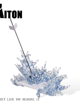 酒店大堂高档摆件售楼处电梯口装饰品样板房客厅玄关轻奢浪花雕塑