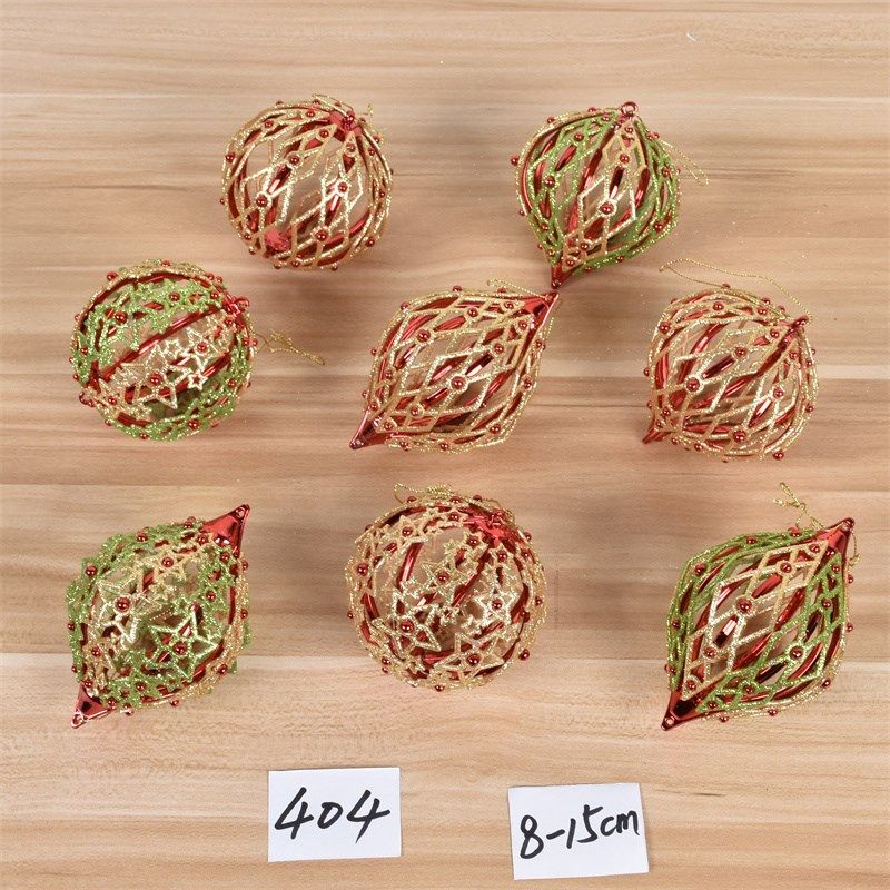 圣诞树装饰用品闪粉氛围亚克力挂件吊饰创意商场橱窗布景汽车火车