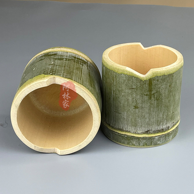 刹活罐做绒花剪绒花竹筒豁口竹筒定制放剪刀的罐子手工制作无漆