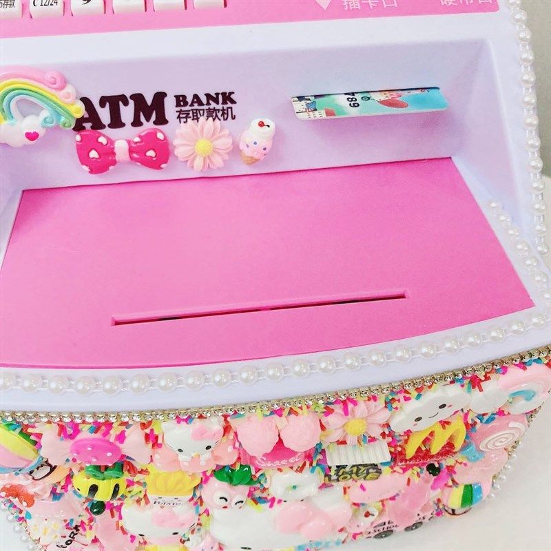儿童ATM存取款机超大号储蓄罐网红可爱女生存钱罐密码箱开学礼物