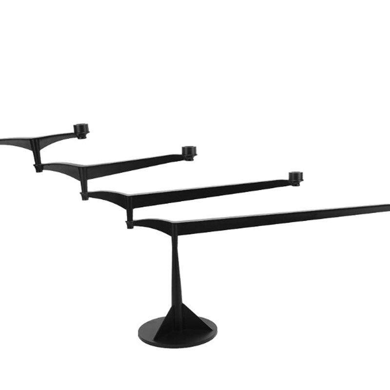 黑色旋转烛台金属工艺品轻奢创意家居客厅软装饰品摆件,家居饰品,装饰摆件,淘宝优惠券,粉丝福利购,淘宝优惠卷