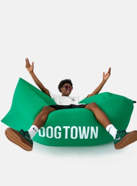 DOGTOWN 绿色DT LOGO气垫床充气沙发充气懒人沙发柔软沙发床网红