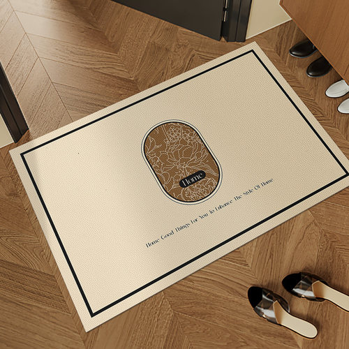 北欧入户门地垫入门地毯家用门垫进门门口玄关PVC可擦洗皮革脚垫