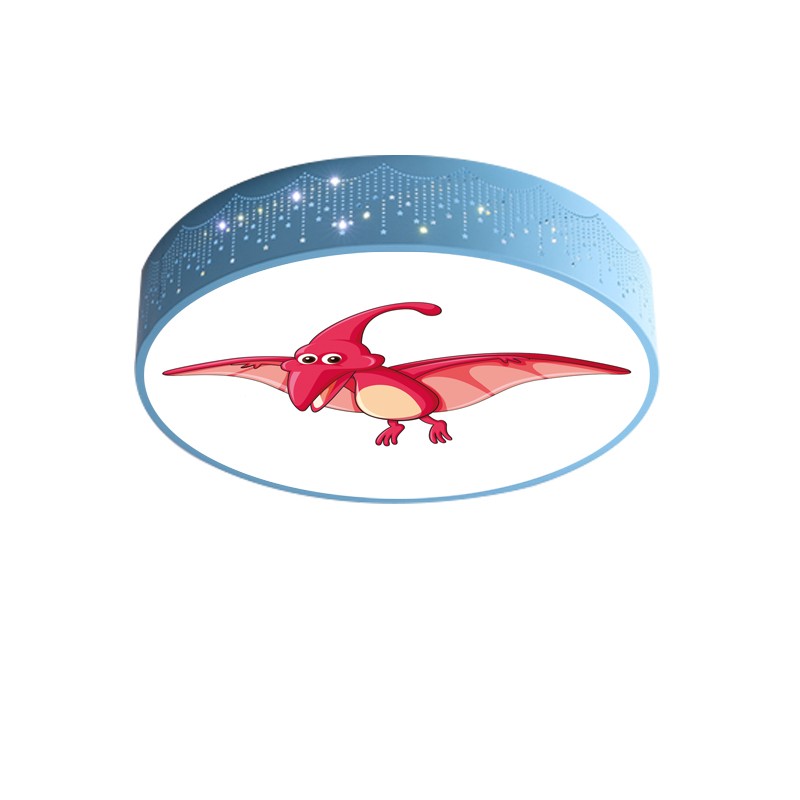 创意时尚卡通恐龙侏罗纪调光led吸顶灯儿童房男孩恐龙世界卧室灯