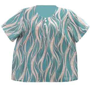 套装 中老年女装 T恤洋气时尚 特体加肥加大码 两件套200斤胖妈妈夏装