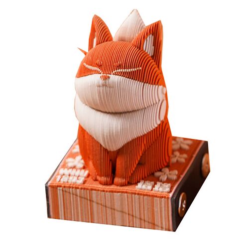 3D纸雕珞珞立体手撕便签纸本便利贴创意萌宠可爱高颜值桌面小摆件