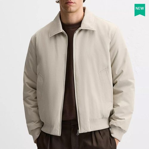 柜529!秋季新品男装棉服飞行员夹克ZA3918606 401男士棉衣外套