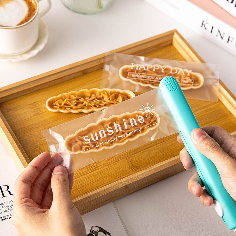 网红透明英文糯米船包装袋密封船型焦糖杏仁饼干家用烘焙专用袋子