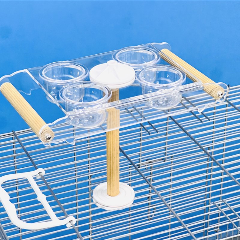 刺星球鹦鹉空中餐吧鸟用牡丹玄凤虎皮两用食盒 互动玩具食盆挂碗