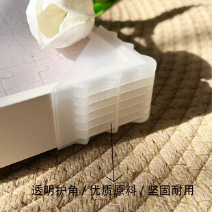 杰艺铝合金画框SEREN ART藏了很久的蓝1000片拼图金属白色框挂墙