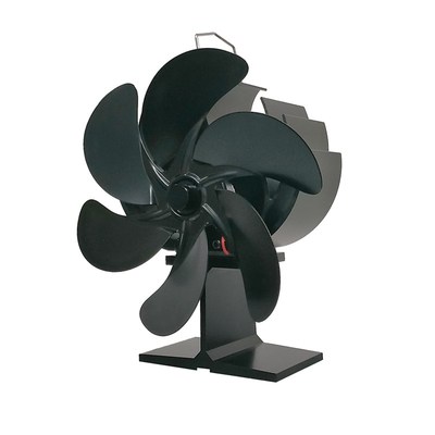 壁炉热能风扇火娃六叶家用真火柴火炉热循环取暖器高温发电热力扇