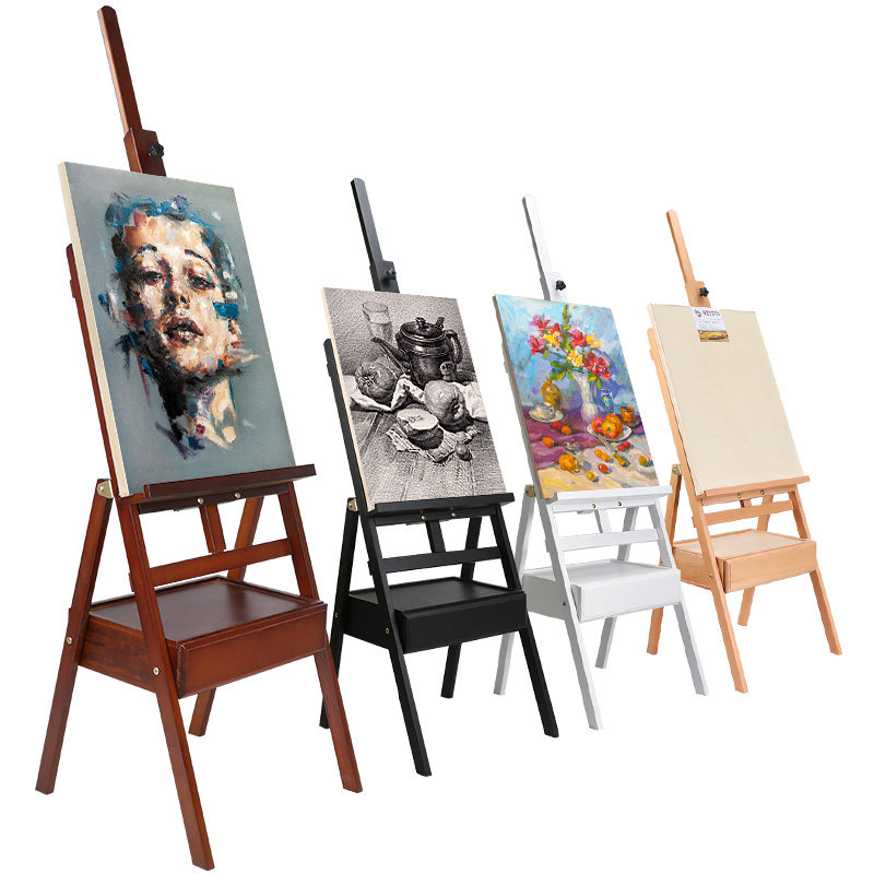 画架画板美术生专用抽屉支架式展示架榉木折叠便携儿童成人专用4k,文具电教/文化用品/商务用品,画板/画架/速写板,淘宝优惠券,粉丝福利购,淘宝优惠卷