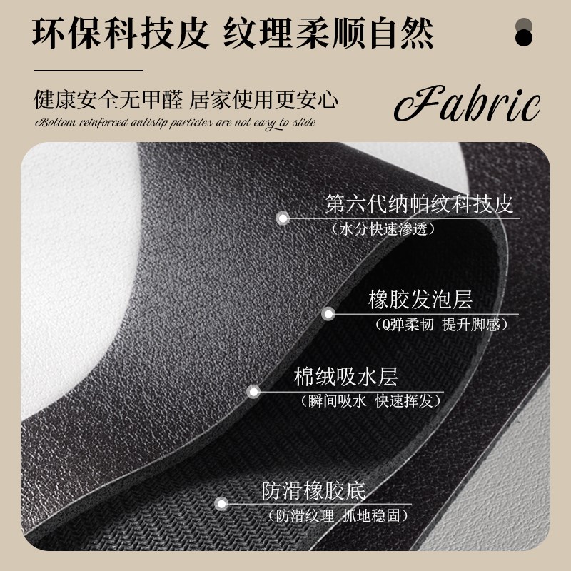 厨房专用地垫软硅藻泥防滑脚垫防油吸水可擦免洗地毯加厚长条新款