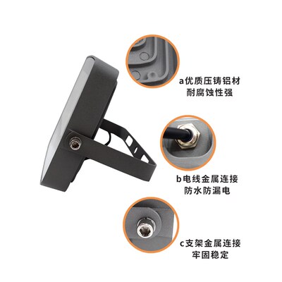 鑫永裕超亮led投光灯200W隧道户外防水工地照明灯广告工程投射灯