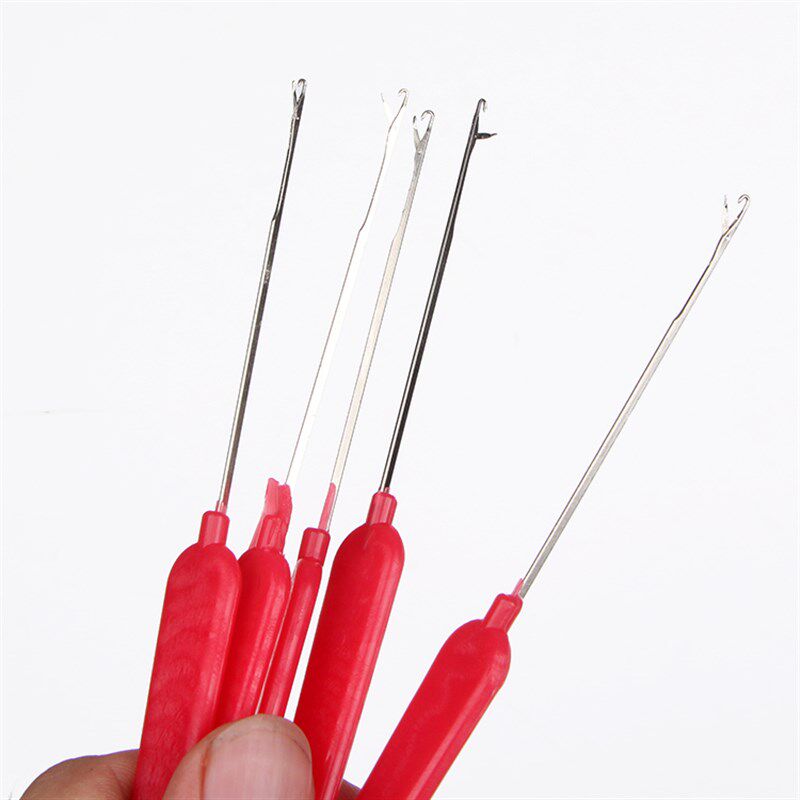 10支小号带舌钩针细长长柄型修补毛线毛衣小勾针手工编织工具包邮