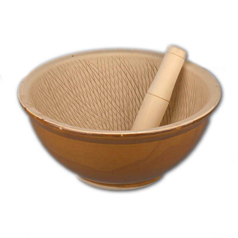 超大号手工陶土研磨盘+米糊擂茶专用钵+厨用高硬度陶制容器