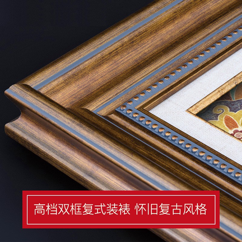 美式乡村装饰画田园风格复古做旧法式蝴蝶组合画卧室床头餐厅壁画图片