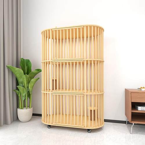 高档猫别实猫墅家用 室内猫窝别墅不占地笼子超大自由空猫间木猫