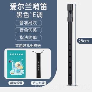 高档爱尔兰哨笛初学者入演奏6孔C高/D门调降B/E合音专业金直竖笛