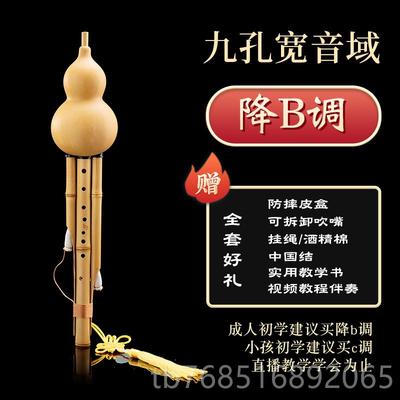 高档凤b聆轩云九孔葫芦金丝竹降调c调G调F调专业丝演奏型胡南芦丝