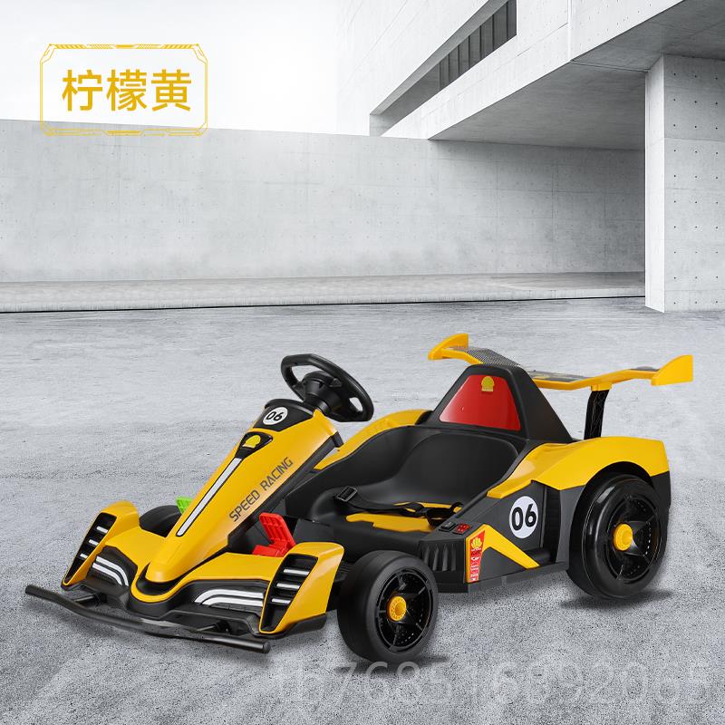 高档儿车童卡丁车电可漂移F1玩具汽车可坐小童孩大人动亲子遥控四