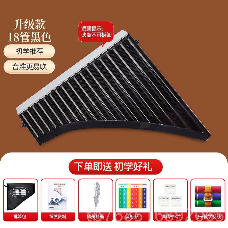 高档彦排箫初学16管 18管儿童生入文门调排笛成学人C演奏树脂乐器