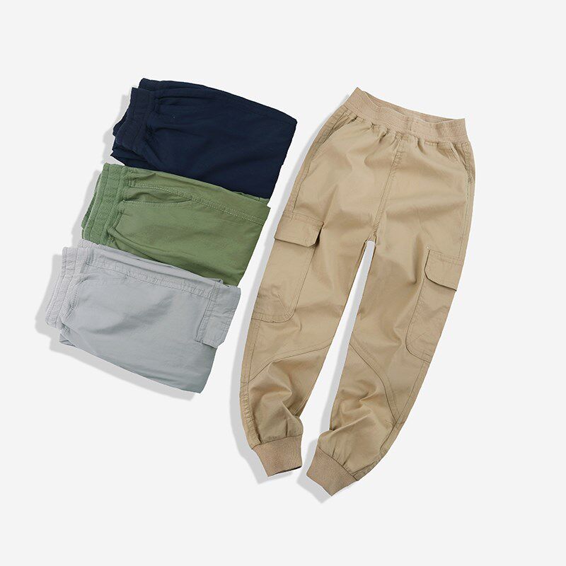 男童工装裤子夏装新款儿童薄款休闲裤 中大童裤子薄款工装防蚊裤