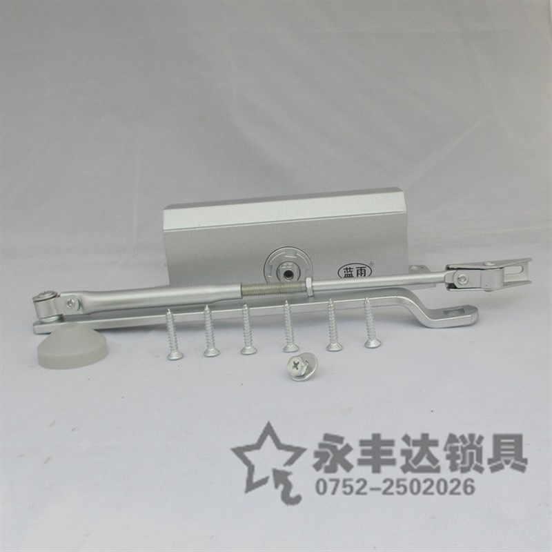 蓝雨牌家用缓冲闭门器180度自动关门器小区开门器弹簧闭门器