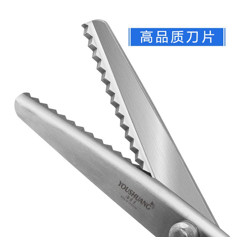 锯齿剪刀锁边三角狗牙剪花边剪样布缝纫手工服装织物切割剪刀