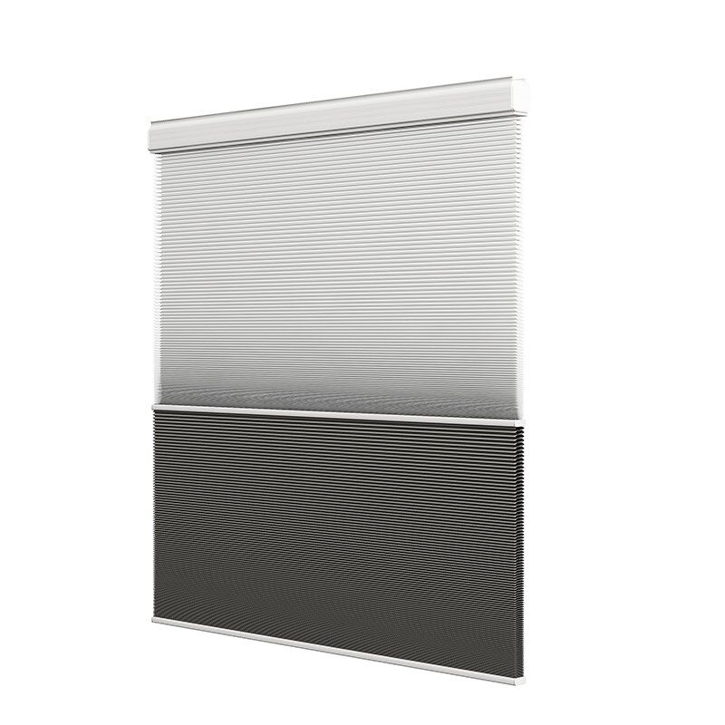 贵品电动上下合日夜蜂巢帘蜂窝帘风琴帘书房客厅酒店遮光隔热窗帘