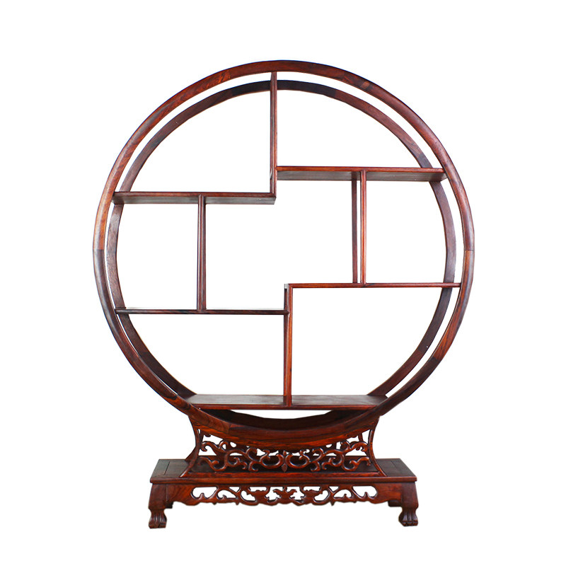 红酸枝木小博古架实木中式多宝阁置物架茶壶茶具架子展示架收纳架