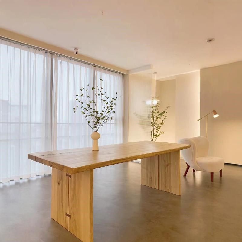 原木风白蜡木家用客厅餐桌椅组合全实木办公桌会议桌书桌茶桌,住宅家具,家用茶台/茶桌,淘宝优惠券,粉丝福利购,淘宝优惠卷