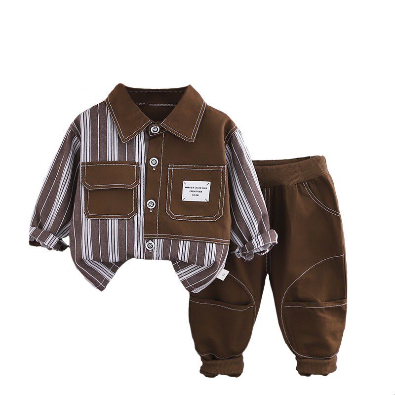 男童春装套装2024新款儿童秋季休闲三件套1一3岁宝宝春秋男孩衣服